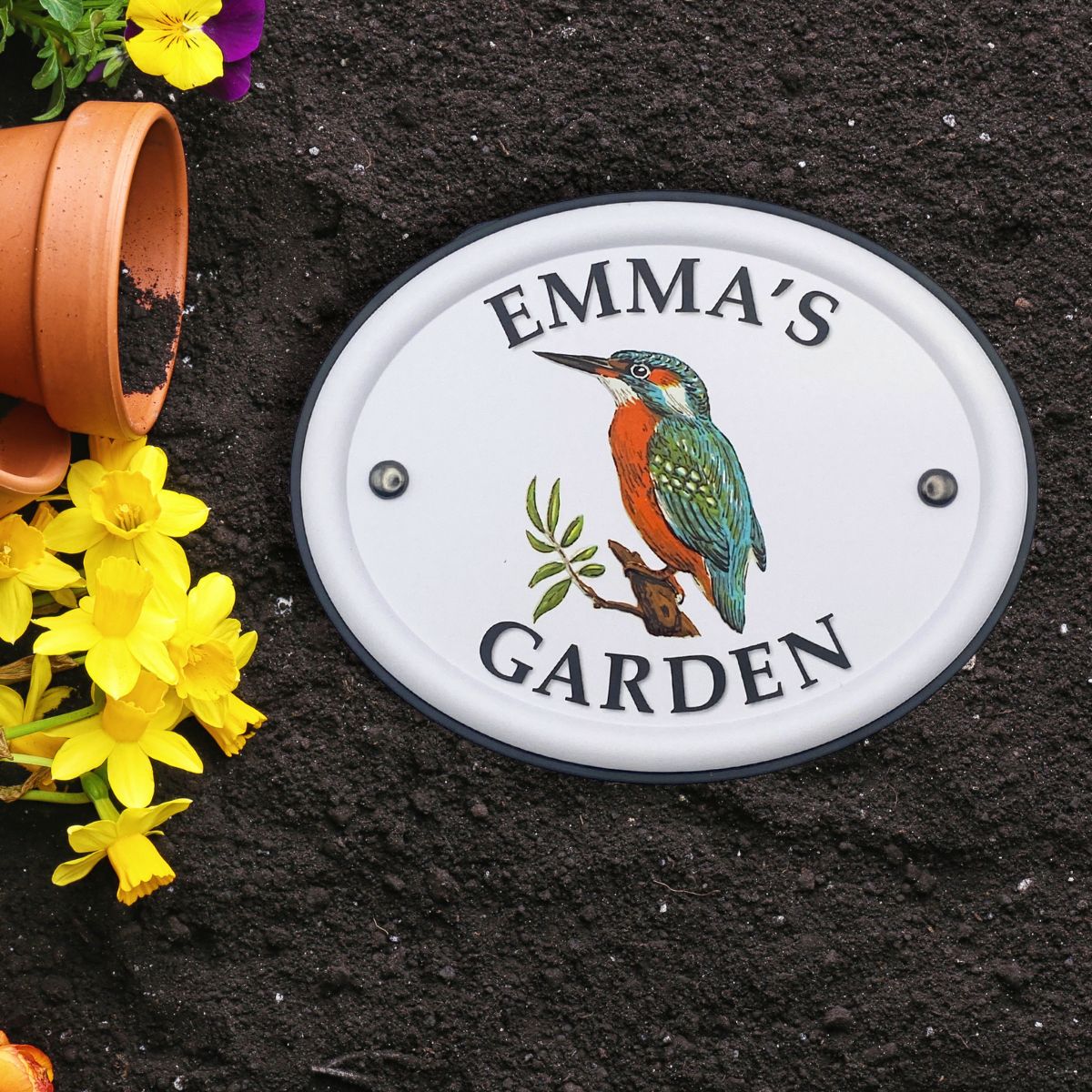 British Birds Decorative Garden Sign - Emma