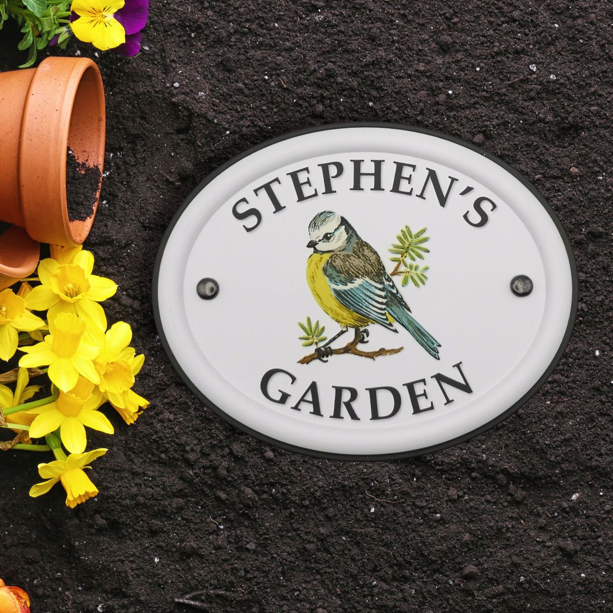 British Birds Decorative Garden Sign - Stephen
