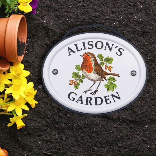 British Birds Decorative Garden Sign - Alison