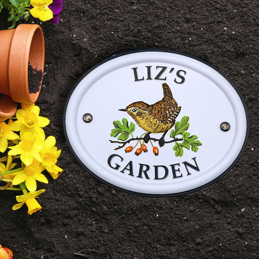 British Birds Decorative Garden Sign - Liz