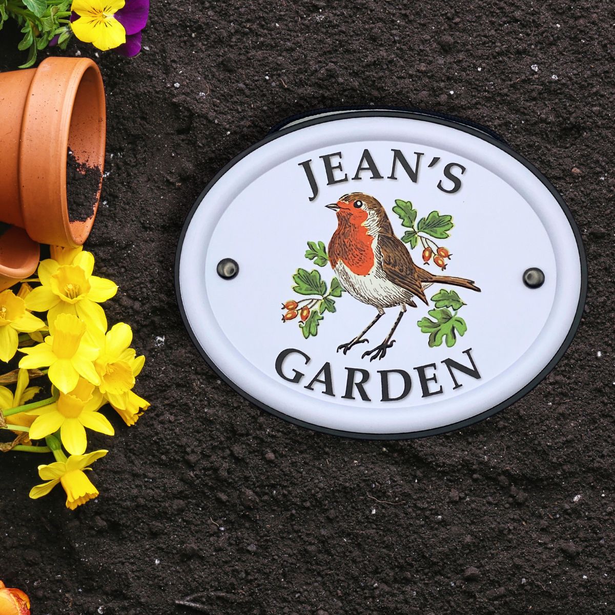 British Birds Decorative Garden Sign - Jean