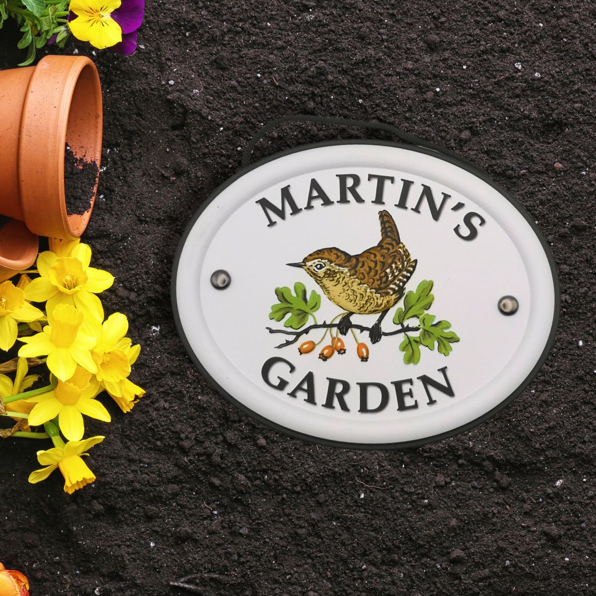 British Birds Decorative Garden Sign - Martin