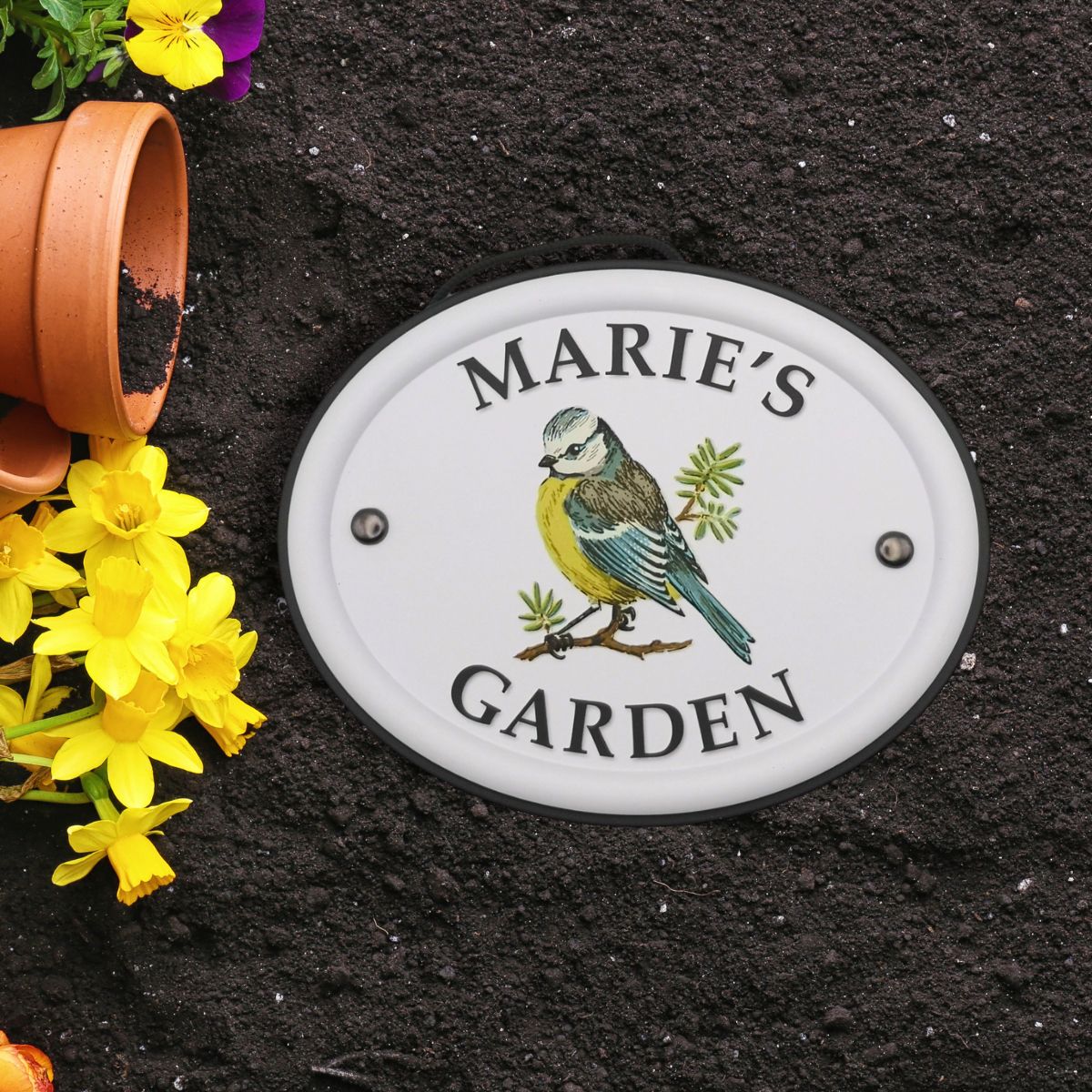 British Birds Decorative Garden Sign - Marie