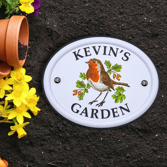 British Birds Decorative Garden Sign - Kevin