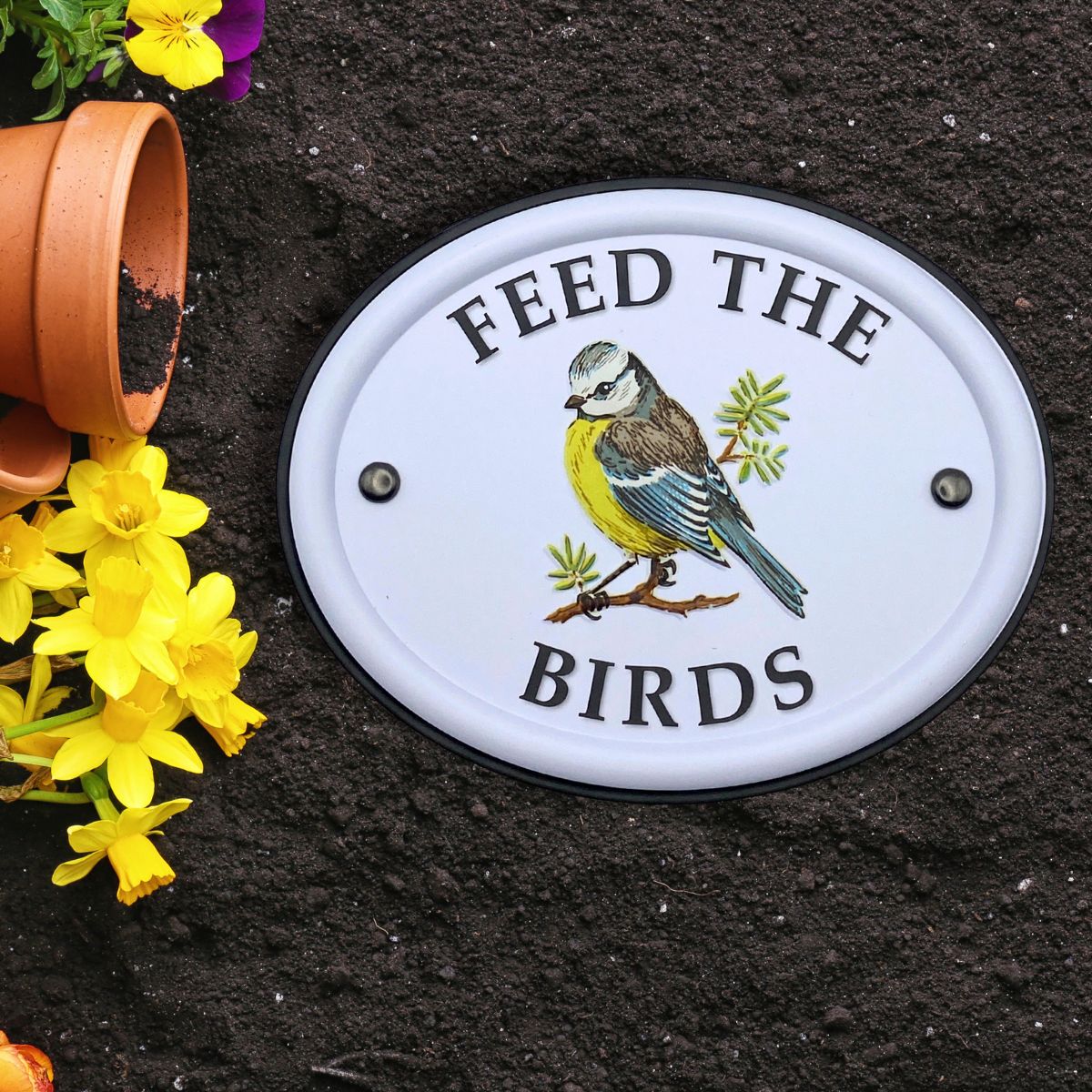 British Birds Decorative Garden Sign - Feed The Birds