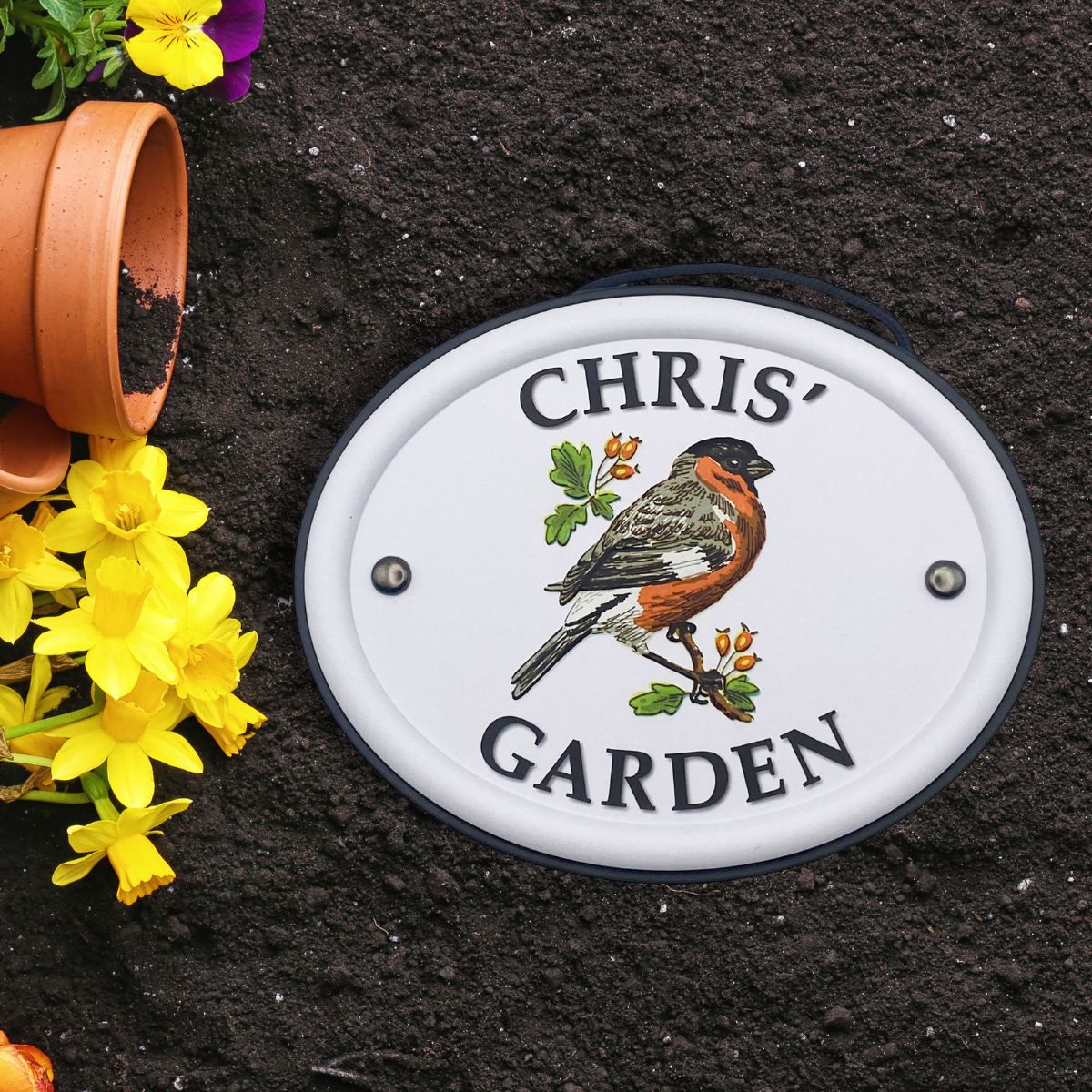 British Birds Decorative Garden Sign - Chris