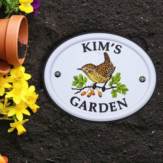 British Birds Decorative Garden Sign - Kim