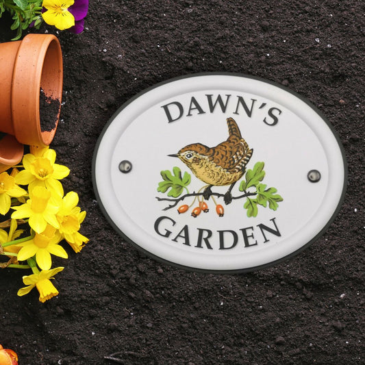 British Birds Decorative Garden Sign - Dawn