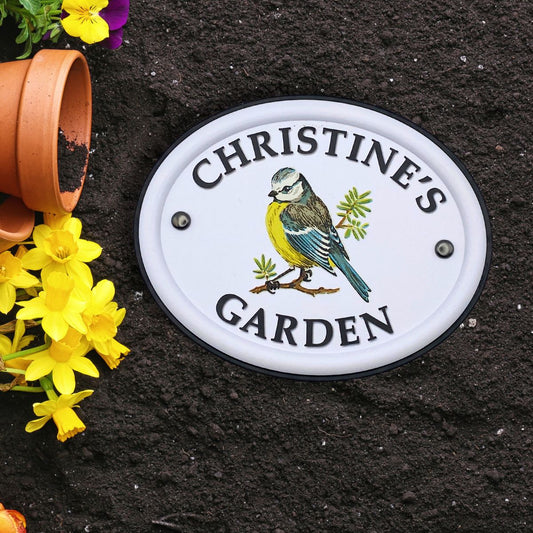 British Birds Decorative Garden Sign - Christine