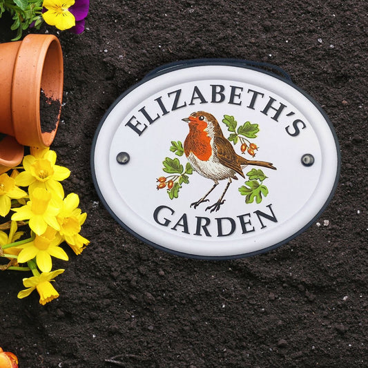British Birds Decorative Garden Sign - Elizabeth