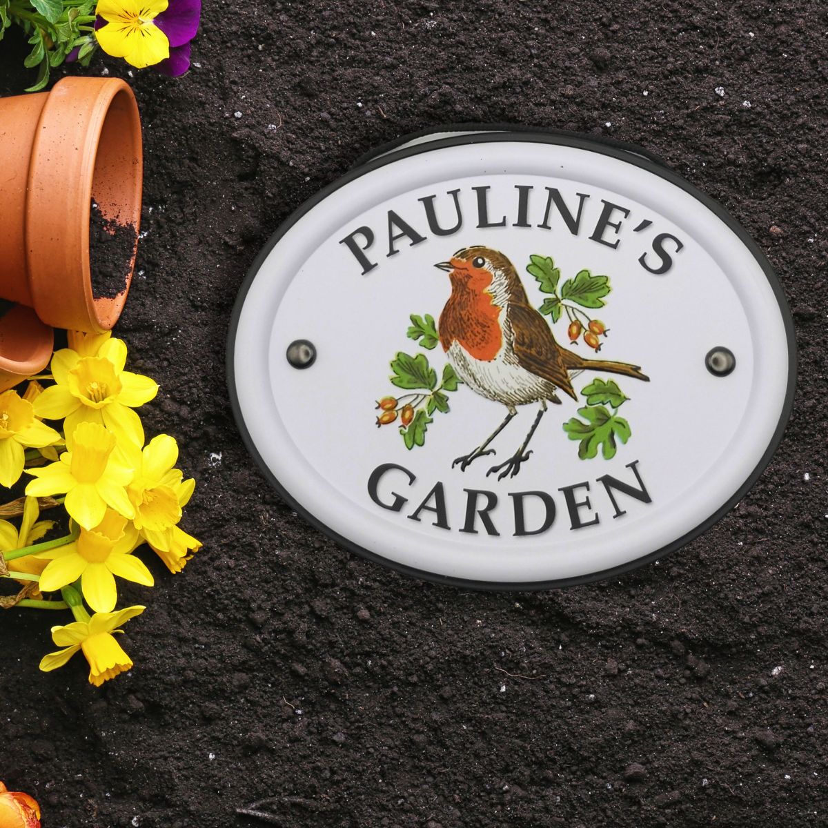 British Birds Decorative Garden Sign - Pauline