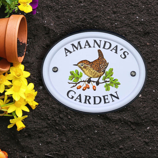 British Birds Decorative Garden Sign - Amanda