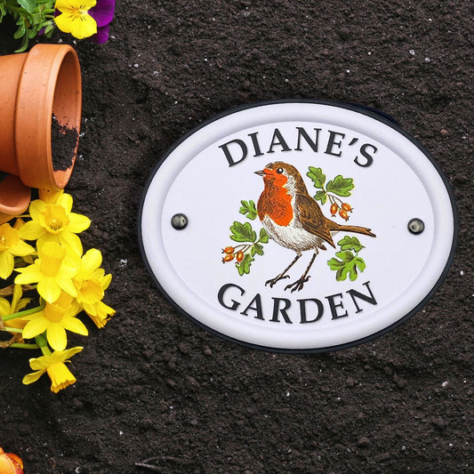 British Birds Decorative Garden Sign - Diane