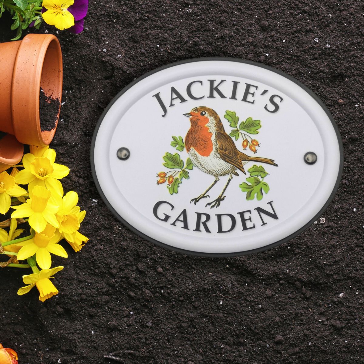 British Birds Decorative Garden Sign - Jackie