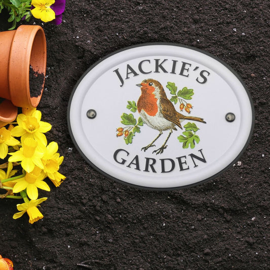 British Birds Decorative Garden Sign - Jackie
