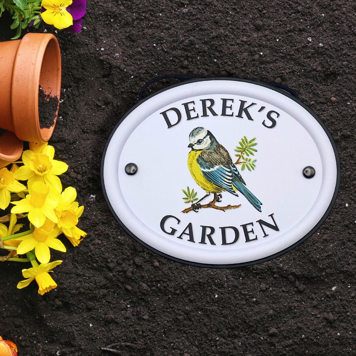 British Birds Decorative Garden Sign - Derek