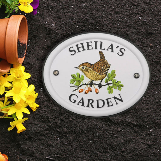 British Birds Decorative Garden Sign - Sheila