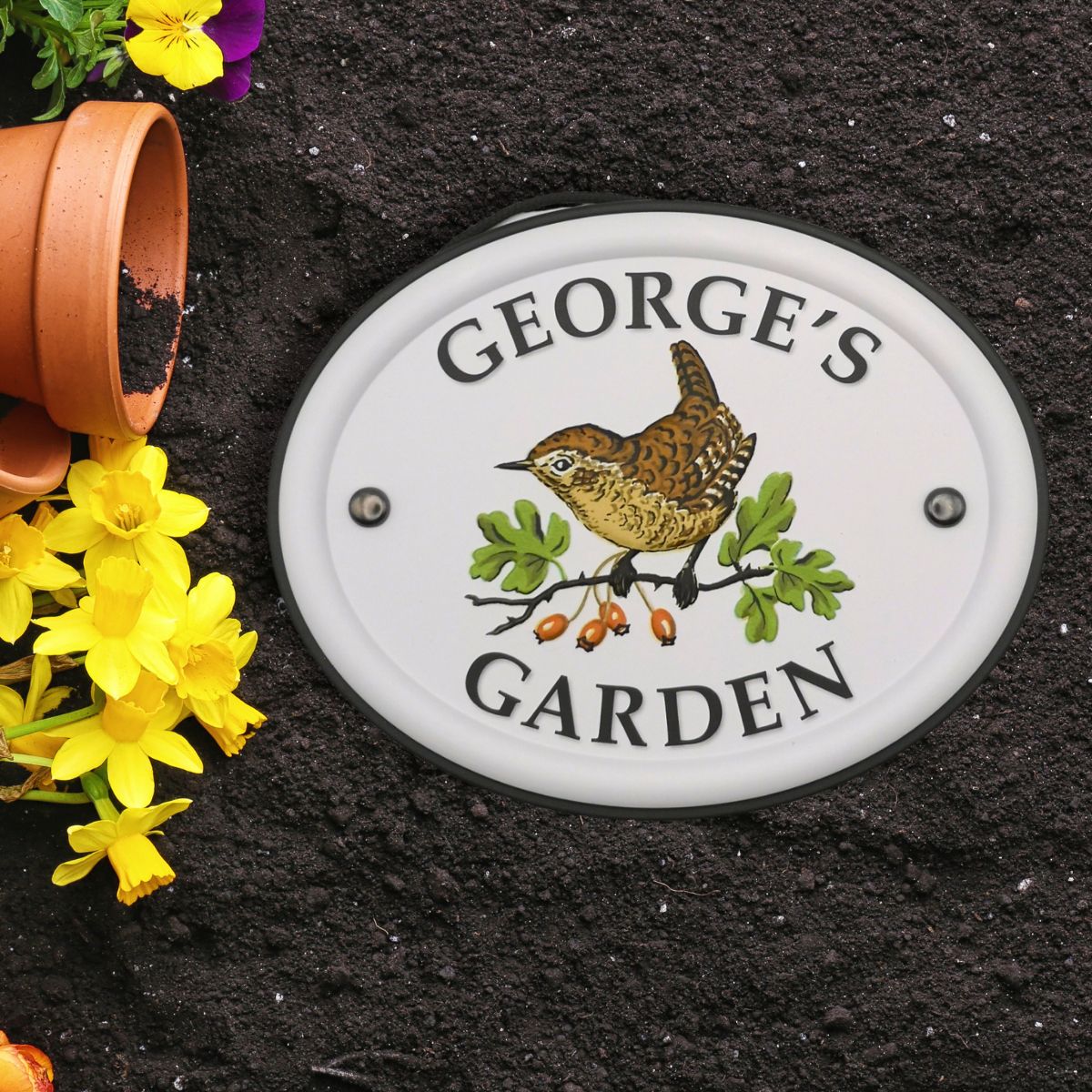 British Birds Decorative Garden Sign - George