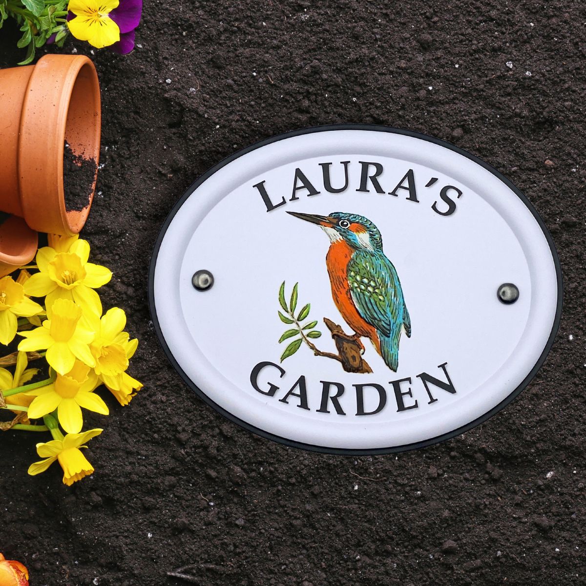British Birds Decorative Garden Sign - Laura