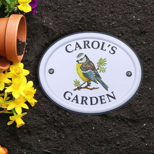 British Birds Decorative Garden Sign - Carol