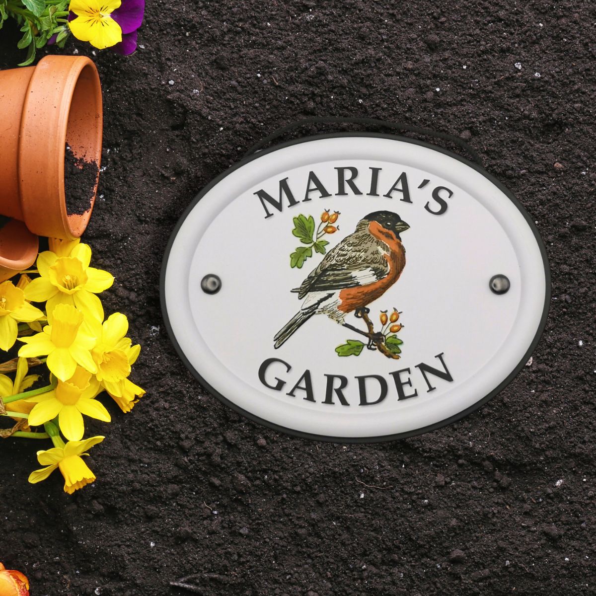 British Birds Decorative Garden Sign - Maria