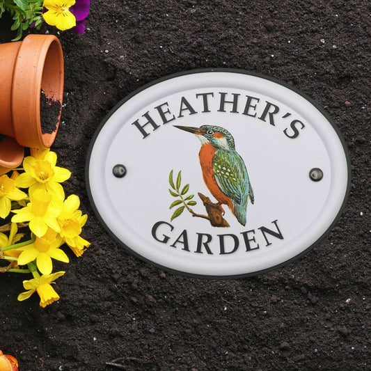 British Birds Decorative Garden Sign - Heather