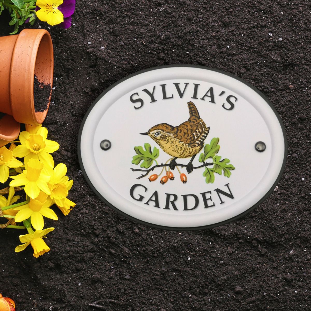 British Birds Decorative Garden Sign - Sylvia