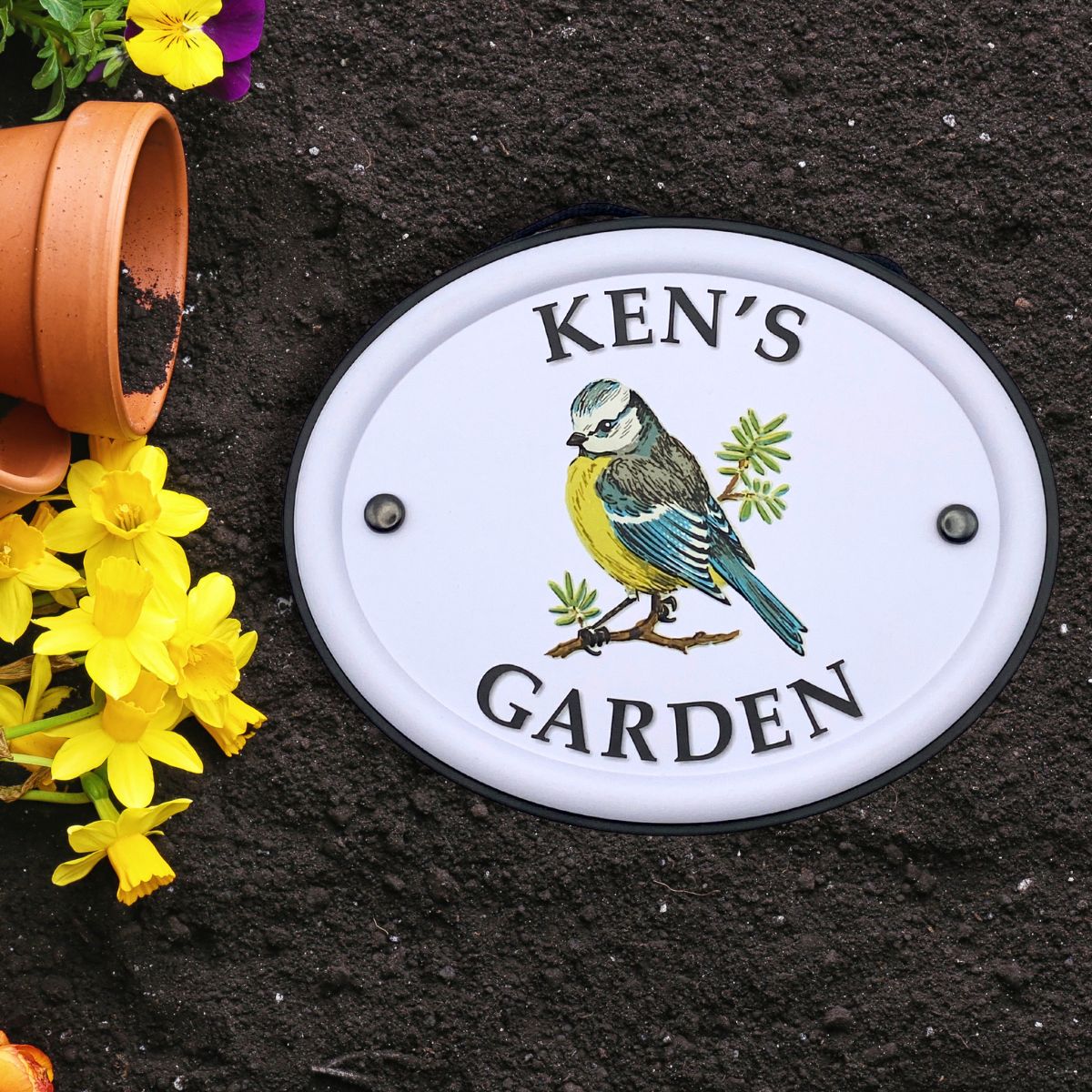 British Birds Decorative Garden Sign - Ken