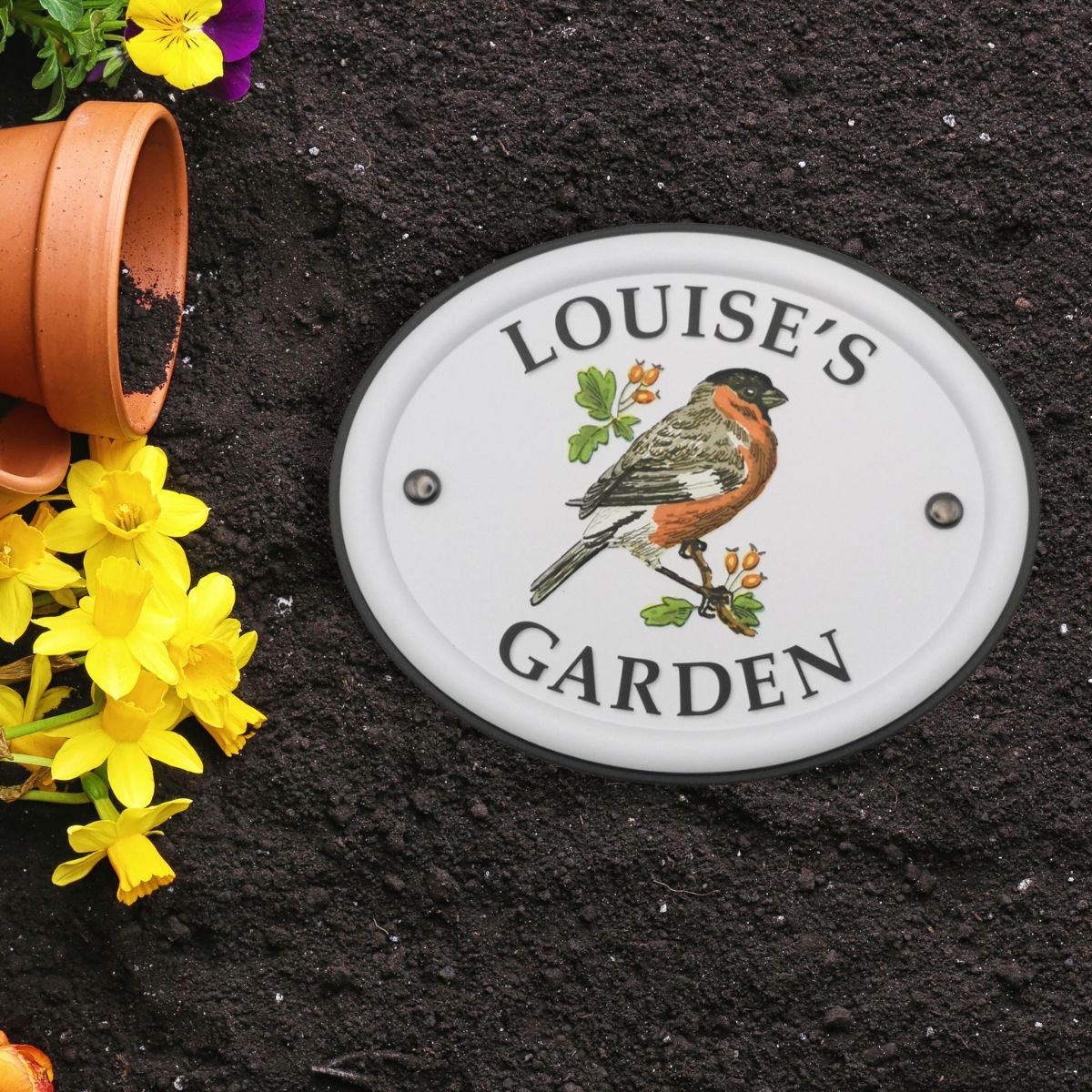 British Birds Decorative Garden Sign - Louise