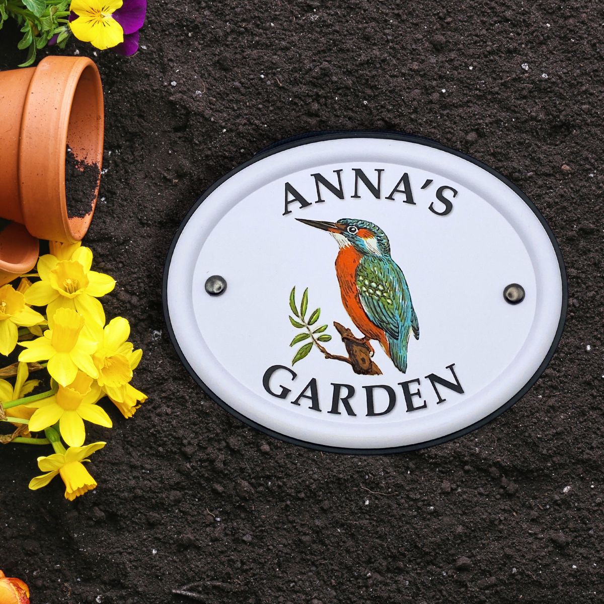 British Birds Decorative Garden Sign - Anna