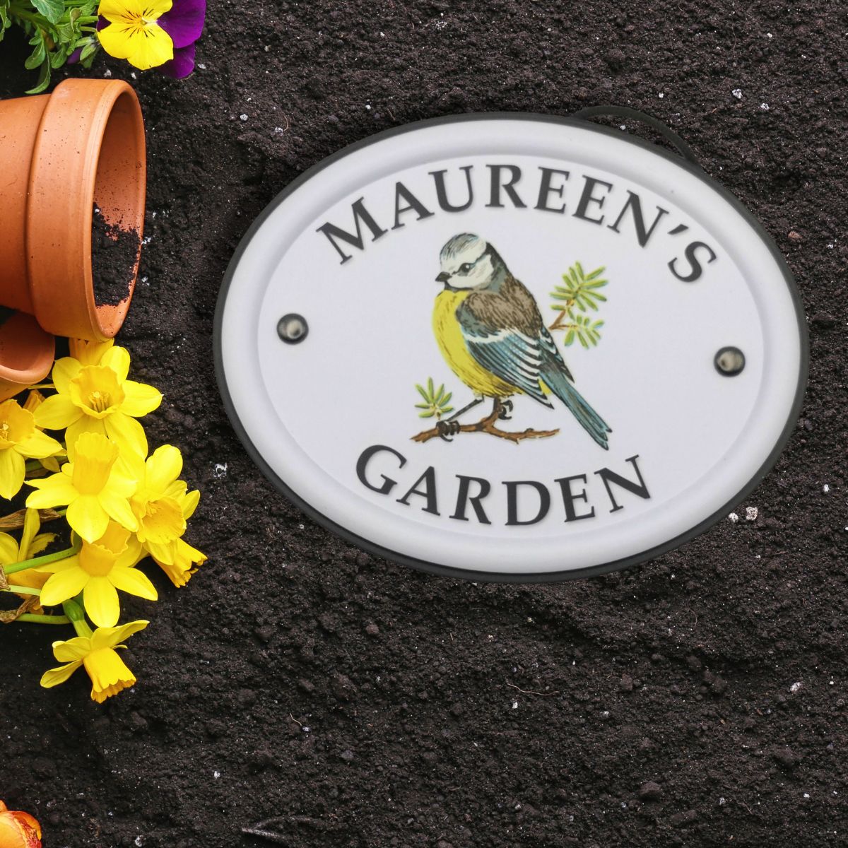 British Birds Decorative Garden Sign - Maureen