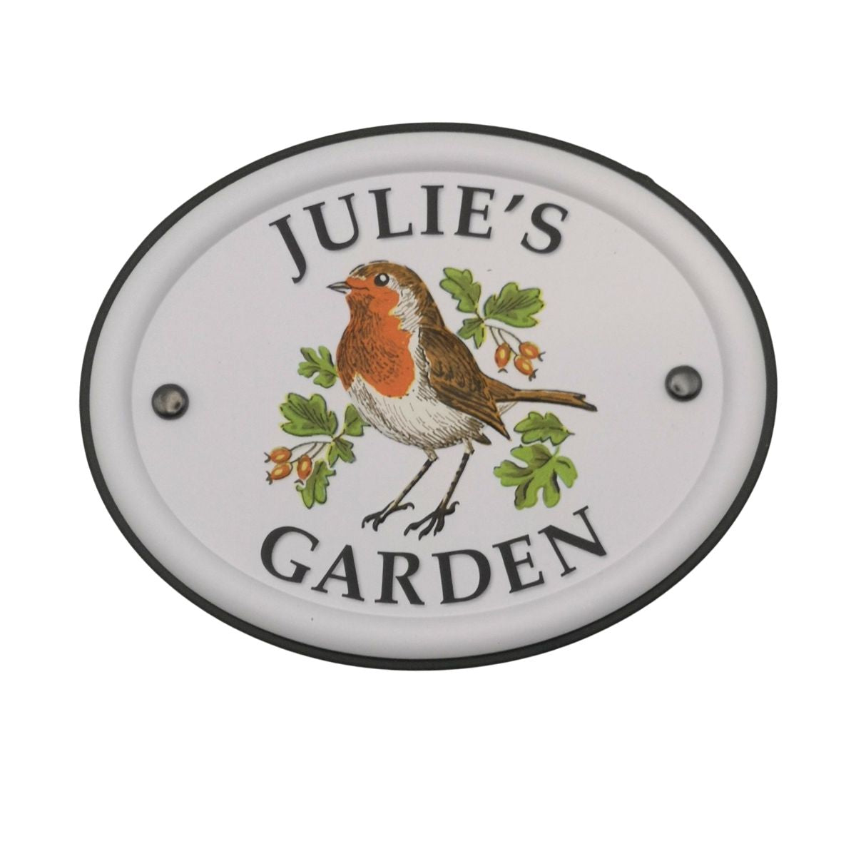 British Birds Decorative Garden Sign - Julie