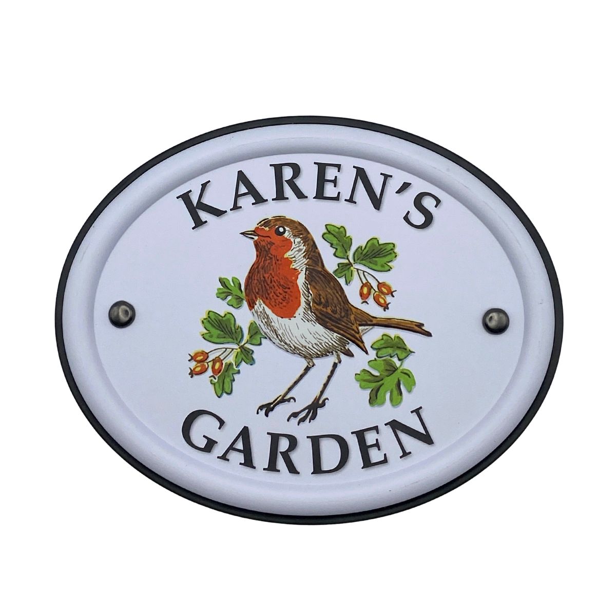British Birds Decorative Garden Sign - Karen