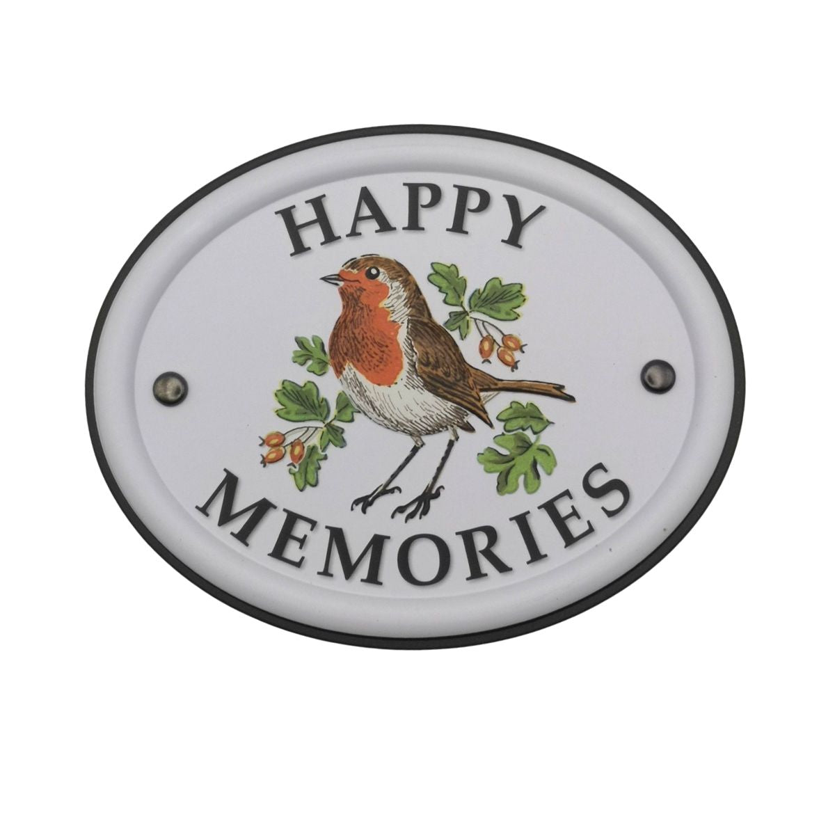 British Birds Decorative Garden Sign - Happy Memories