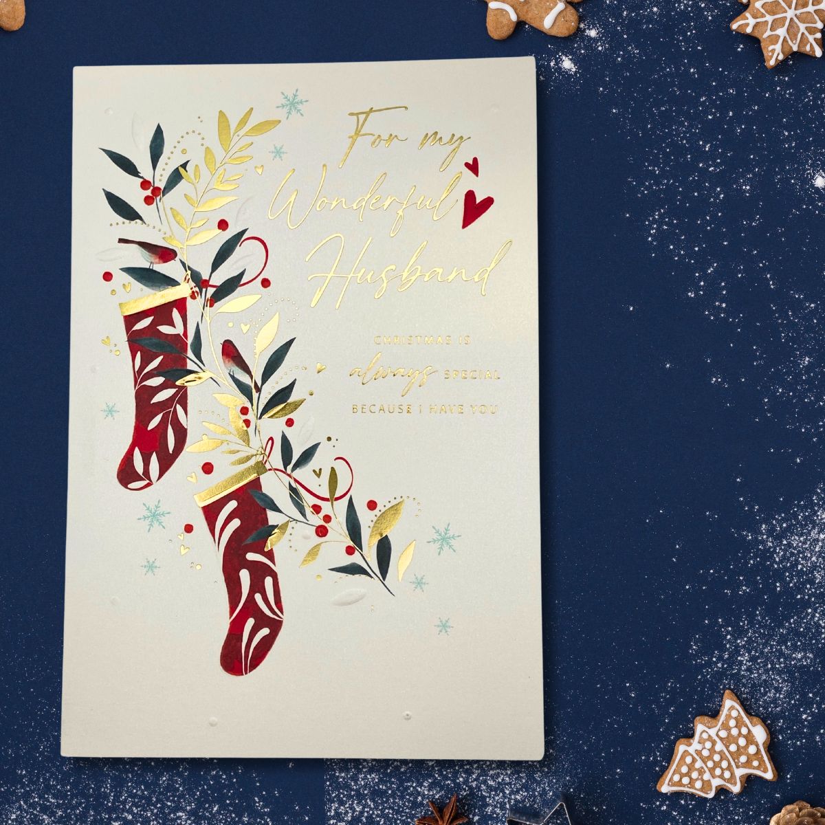 Husband Christmas Card - Sparkle & Shine