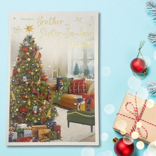 Brother & Sister-In-Law Christmas Card - Essence