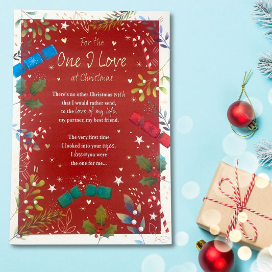 One I Love Christmas Card - Most Especially For You