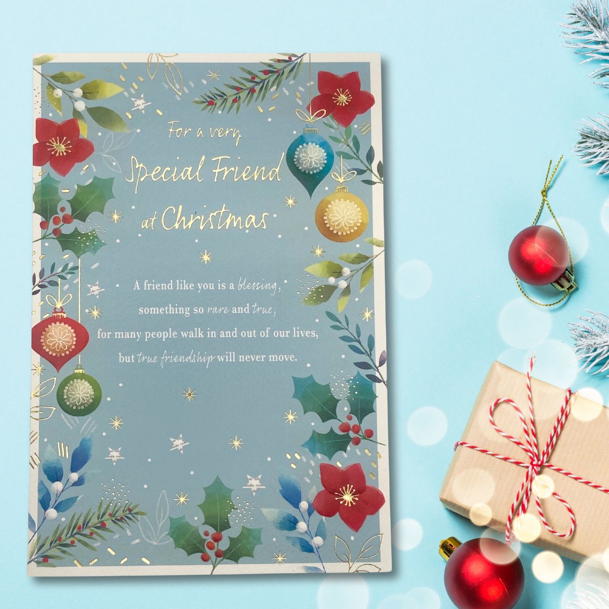 Friend Christmas Card - Most Especially For You