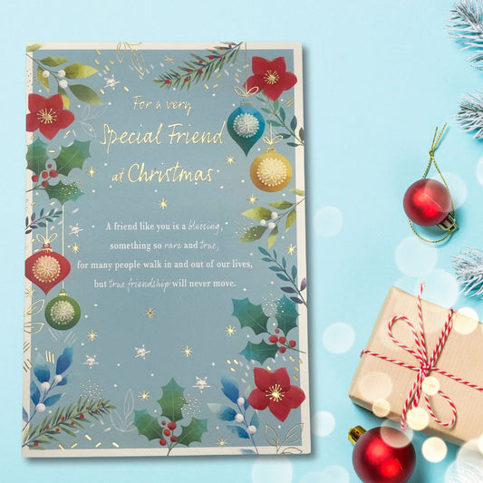 Friend Christmas Card - Most Especially For You