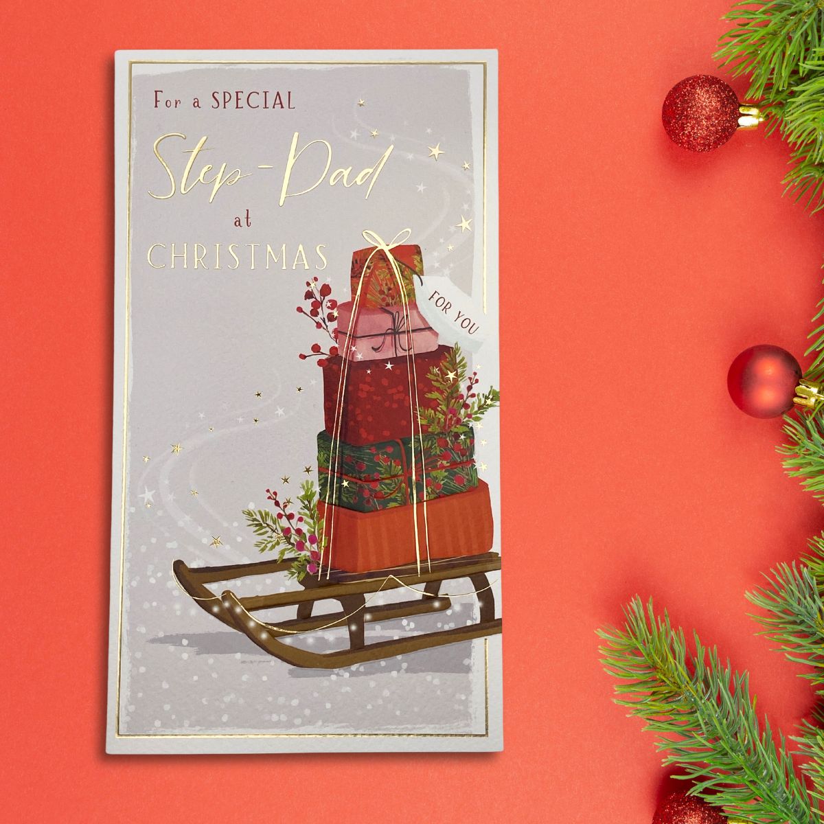 Step Dad Christmas Card - Skylight