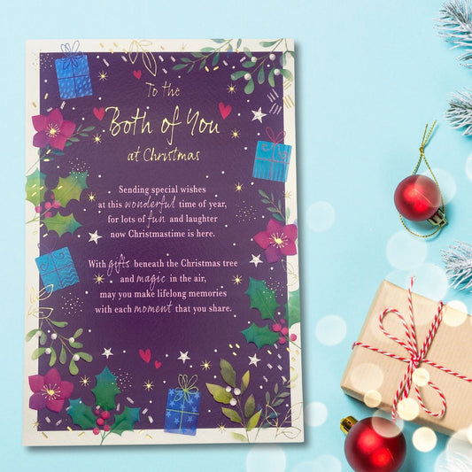Both Of You Christmas Card - Most Especially For You