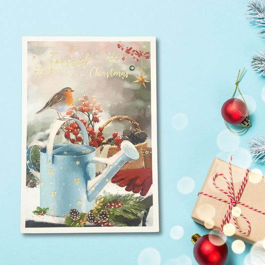 Friend Christmas Card - Essence Robin