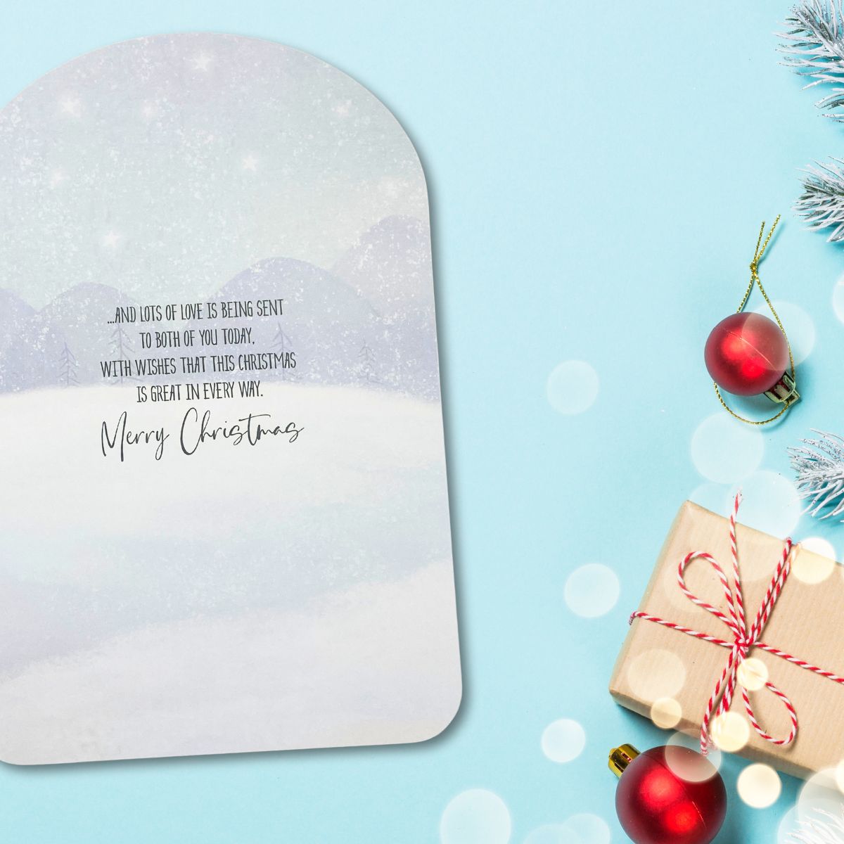 Both Of You Christmas Card - Wishing Well