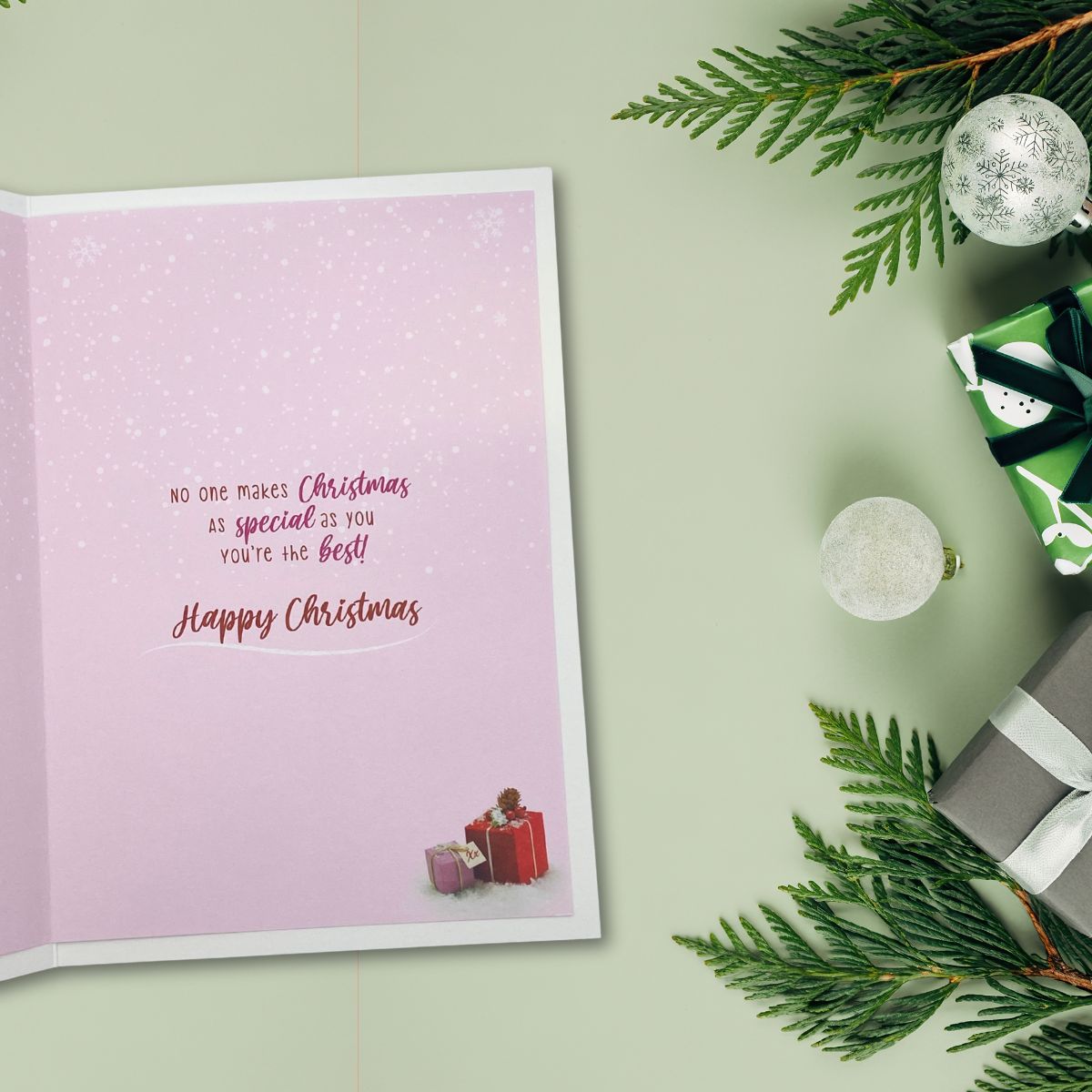 Sister Christmas Card - Barley Bear