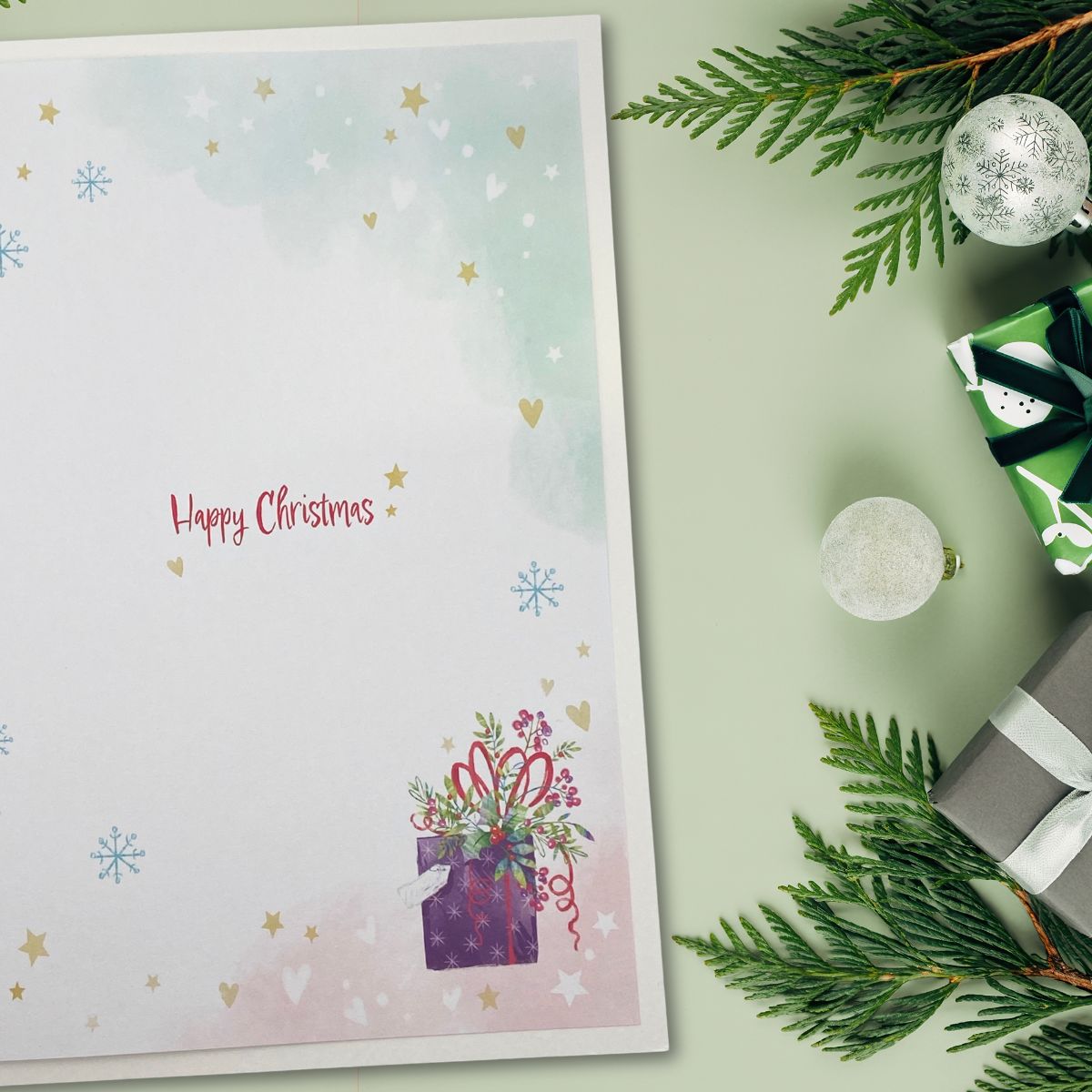 Sister Christmas Card - Awash With Colour