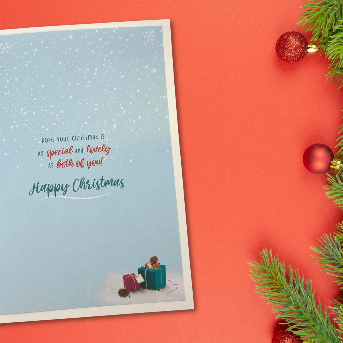 Son & Daughter-In-Law Christmas Card - Barley Bear