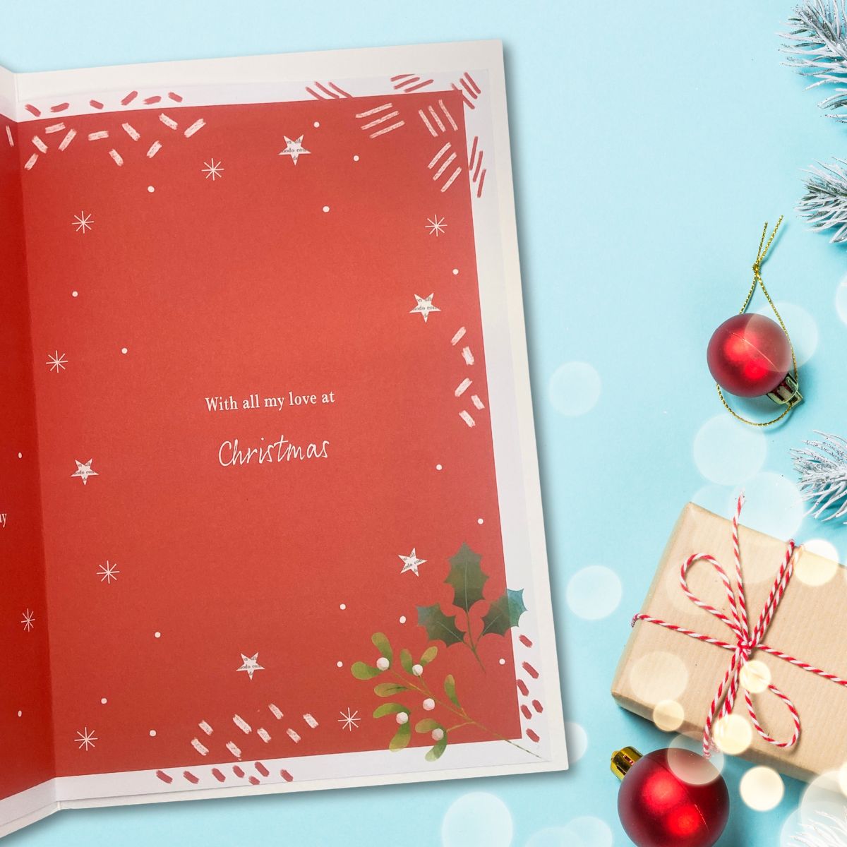 One I Love Christmas Card - Most Especially For You