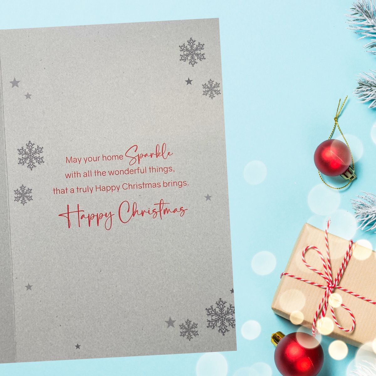 Friends Christmas Card - Grace Stocking