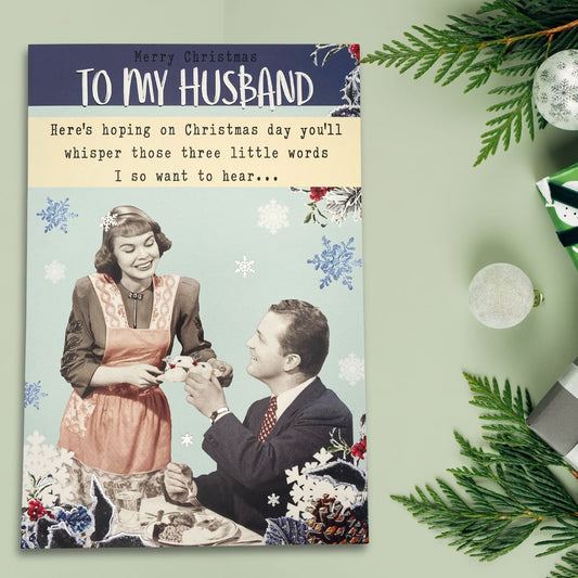 Husband Christmas Card - Quitting Hollywood Humour