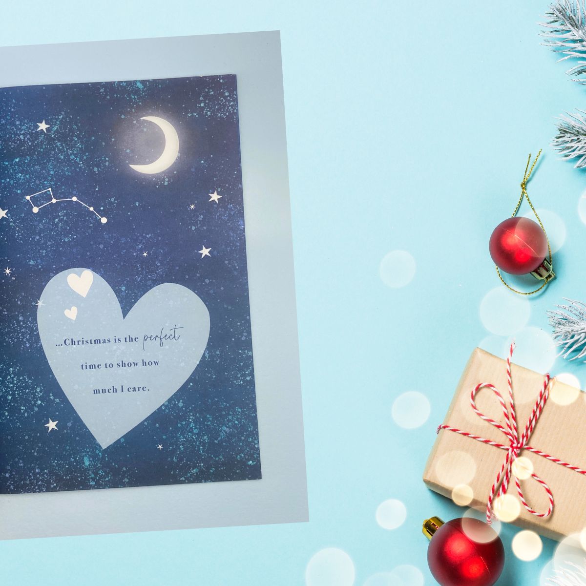 One I Love Large Christmas Card - Luxury Heart